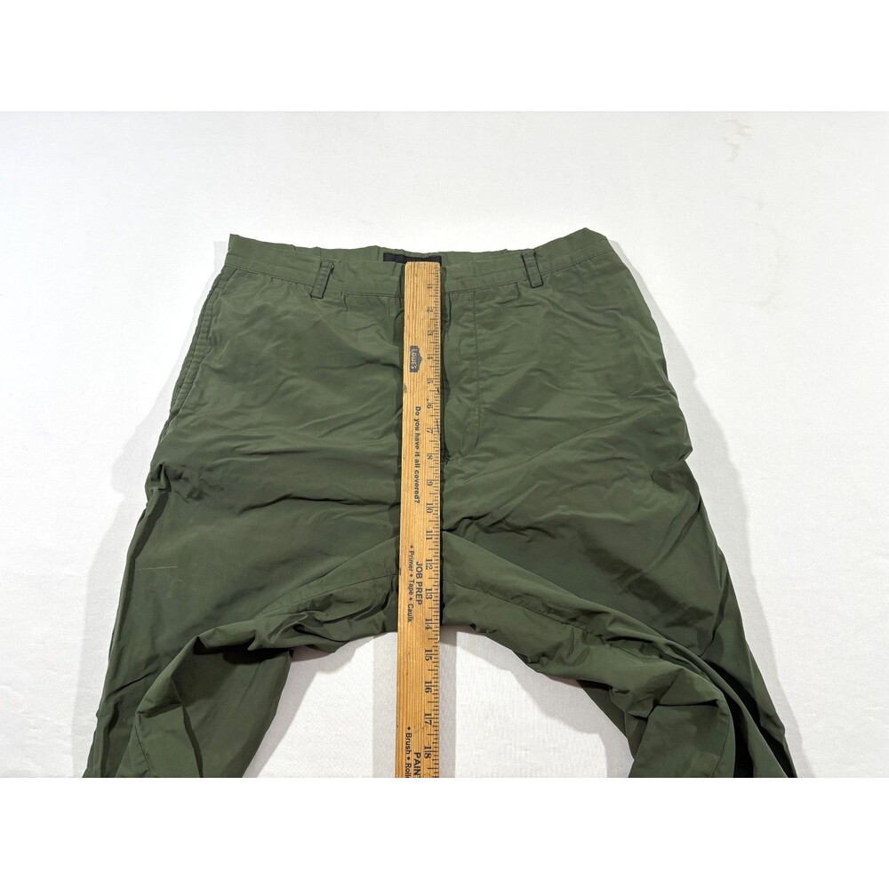 Nicole Fahri Womens Green Cotton Poly Wide Leg Trouser Pants Grunge Sz 34 ITALY - Picture 5 of 14